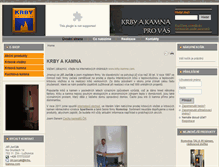 Tablet Screenshot of krby-kamna.com